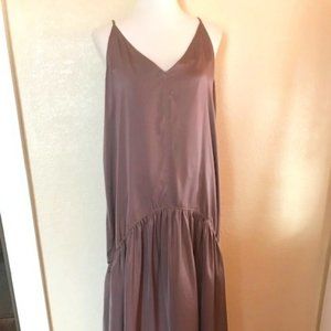 Elegant Wishlist Satin Maxi Dress